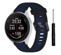 TopPerfekt Correa deportiva de 20 mm compatible con Garmin Forerunner | Correa de repuesto ajustable de silicona para Vívoactive 6/5/Forerunner 70/170/165 Music/570, 42 mm, para hombre y mujer