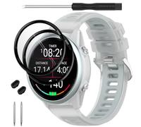 TopPerfekt Correas de reloj compatibles con Garmin Forerunner 970, correa de repuesto de silicona suave para Garmin Forerunner 965/955/Descent G1 Smartwatch para mujeres y hombres, 5.5’’~8.7