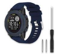 TopPerfekt Correas deportivas compatibles con Garmin Descent G1 Solar, correa de reloj ajustable de silicona suave de repuesto para Garmin Descent G1 Solar/Descent G1-azul medianoche