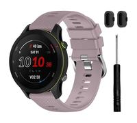 TopPerfekt Correas deportivas compatibles con Garmin Forerunner 255 (22 mm)/255 Music (22 mm) / 255S (18 mm) / 255S Music (18 mm), correa de reloj ajustable de silicona deportiva de repuesto para