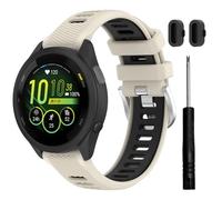 TopPerfekt Correas deportivas compatibles con Garmin Forerunner 265/255 Music/Venu 3/Forerunner255/Venu 2, correa deportiva de silicona ajustable de repuesto para hombres y mujeres (22 mm)