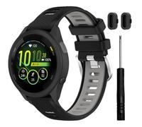 TopPerfekt Correas deportivas compatibles con Garmin Forerunner 265S / 255S Music/Venu 3S / Forerunner255S / Venu 2S, correa deportiva de silicona ajustable de repuesto para hombres y mujeres (18 mm)