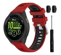 TopPerfekt Correas deportivas compatibles con Garmin Forerunner 265S / 255S Music/Venu 3S / Forerunner255S / Venu 2S, correa deportiva de silicona ajustable de repuesto para hombres y mujeres (18 mm)