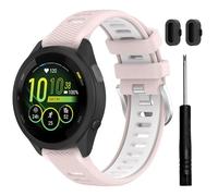TopPerfekt Correas deportivas compatibles con Garmin Forerunner 265S / 255S Music/Venu 3S / Forerunner255S / Venu 2S, correa deportiva de silicona ajustable de repuesto para hombres y mujeres (18 mm)