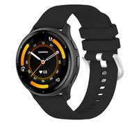 TopPerfekt Correas deportivas compatibles con Garmin Venu 3 / Venu 2 / (22 mm) de repuesto rápido, correa de reloj ajustable de silicona suave para Forerunner 265 / Forerunner 255-Negro 22 mm