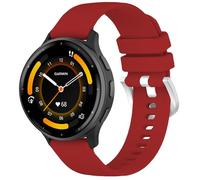 TopPerfekt Correas deportivas compatibles con Garmin Venu 3 / Venu 2 / (22 mm) de repuesto rápido, correa de reloj ajustable de silicona suave para Forerunner265 / Forerunner255-Rojo 22 mm
