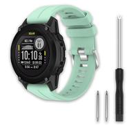 TopPerfekt Correas deportivas compatibles con Garmin Watch Band Descent G1 Solar, correa de reloj ajustable de silicona suave de repuesto para Garmin Descent G1 Solar/Descent G1-verde menta