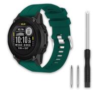 TopPerfekt Correas deportivas compatibles con Garmin Watch Band Descent G1 Solar, correa de reloj ajustable de silicona suave de repuesto para Garmin Descent G1 Solar/Descent G1-verde pino