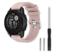 TopPerfekt Correas deportivas compatibles con Garmin Watch Band Descent G1 Solar, correa de reloj ajustable de silicona suave de repuesto para Garmin Descent G1Solar/Descent G1-rosa