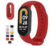 TopPerfekt Pulsera deportiva compatible con Xiaomi Smart Band 10/9/8 para mujer y hombre, suave, ajustable, transpirable, correa de repuesto para Xiaomi Mi Band 10/9/8, 5.5''-8.7'', Silicona, Sin