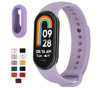 TopPerfekt Pulsera deportiva compatible con Xiaomi Smart Band 10/9/8 para mujer y hombre, suave, ajustable, transpirable, correa de repuesto para Xiaomi Mi Band 10/9/8, 5.5''-8.7'', Silicona, Sin