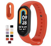 TopPerfekt Pulsera deportiva compatible con Xiaomi Smart Band 10/9/8 para mujer y hombre, suave, ajustable, transpirable, correa de repuesto para Xiaomi Mi Band 10/9/8, 5.5''-8.7'', Silicona, Sin