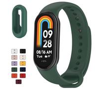 TopPerfekt Pulsera deportiva compatible con Xiaomi Smart Band 10/9/8 para mujer y hombre, suave, ajustable, transpirable, correa de repuesto para Xiaomi Mi Band 10/9/8, 5.5''-8.7'', Silicona, Sin
