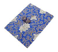 TOPPERFUN 1 bolsa de almacenamiento con cremallera, bolsa de tela bordada para Corán y libro, azul A5, bolsa para joyas, sobre de la Biblia, con escritura religiosa, pequeño organizador