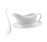TOPPERFUN 1 Juego Jarra de Cerámica para Leche y Café Pitcher con Boquilla para Café y Hogar Diseño Ligero y Decorativo Completo con Plato y Jarra