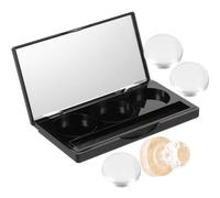 TOPPERFUN 1 juego Paleta de Sombras de Ojos Vacía Estuche de Maquillaje Portátil con Recipientes de Aluminio y Cintas Adhesivas para DIY y y Ligera