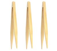 TOPPERFUN 1 Juego Pinzas De Bambú Antideslizantes Para Cocina Para Barbacoa Catering Y Buffet 3 Piezas