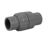 TOPPERFUN 1 PCS Válvula de Retención 32 mm Antirretorno de PVC Gris Conector para Tubería de Agua Adaptador de Manguera de Jardín y Sistema Hidráulico for Prevención de Reflujo y Fugas