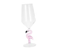 TOPPERFUN 1 pieza Copa de Vino Flamingo Rosa de Vidrio Elegante Vaso de para Bodas Fiestas y Celebraciones