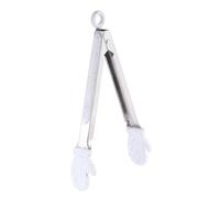 TOPPERFUN 1 Pieza Pinzas de Cocina Inoxidable con Guantes de Silicona para Servir Comida Clip para Pan y Carne para Celebraciones y Uso Diario