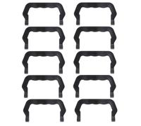 TOPPERFUN 10 Asas de Plástico Negro para Jaulas Portátiles de Mascotas Juego de 10 Piezas Mango de Reemplazo para Transportadores de Perros y Jaulas de Pájaros Accesorio Práctico para