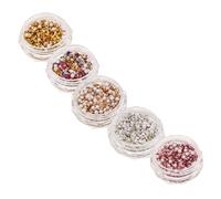 TOPPERFUN 10 Cajas Cajas Gemas Irregulares para Uñas Cristales Aplastados Perlas Joyas Multicolor Brillo Decoraciones Manicura Accesorios