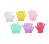 TOPPERFUN 10 Piezas Dedales Exfoliantes Guante De Ducha Flexible Guante De Limpieza Profunda Para Espalda De Cinco Dedos Para Exfoliación Corporal Unidades