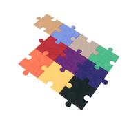 TOPPERFUN 10 Piezas Tablero De Fieltro Tablero De Corcho De Oficina Azulejos De Fieltro para Paredes Etiqueta De La Fiesta De Cumpleaños Tablón De Anuncios Tablero De Rompecabezas Poliéster