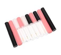 TOPPERFUN 10 Tubos Vacíos de Brillo Labial y Delineador de Ojos Recargables de 5 Ml Envases Plásticos Transparentes Anti-Derrames para Maquillaje Aplicadores con Pincel Ideales para Viaje