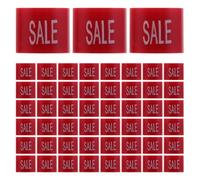 TOPPERFUN 100 Unidades Marcadores Instalación Fácil y Rápida de Perchas de Ropa de Plástico Rojo Identificación, Compatibles Perchas de 3-5mm para Gestión de Stock en Tiendas
