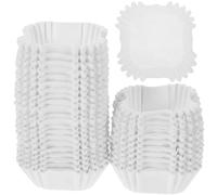 TOPPERFUN 1000 Moldes Cuadrados para Cupcakes y Muffins, Moldes de Papel Resistentes al Calor, Tazas Desechables en Color para Hornear, Aptos para Hogar y Pastelería, Utensilios