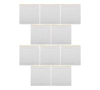 TOPPERFUN 10piezas Parches de Masaje Autoadhesivos Desechables Vendas de Aceite de Ricino Parches Vientre Pies Antifugas para Uso Doméstico y Viajes de Relajación