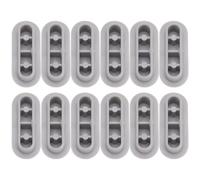 TOPPERFUN 12 Juntas Acolchadas para Asiento de Inodoro Aplicables, Parachoques Antideslizantes de Plástico Duradero, Almohadillas Protectoras para Baño, Accesorio para Anillo de Asiento