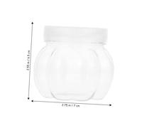 TOPPERFUN 12 Piezas Botes Calabaza Transparente para Dulces Contenedores Almacenaje Ligeros Decorativos para Fiestas y Regalos