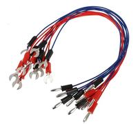 TOPPERFUN 12 piezas de Pruebas de Aislamiento para Laboratorio Eléctrica Cable de Medición para Educación y Pruebas Técnicas