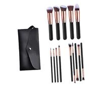 TOPPERFUN 14 piezas Pinceles de Maquillaje Profesional para Sombras de Ojos y Maquillaje Set Completo de Cosméticos con Estuche Magnético Rosa y Negro