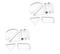 TOPPERFUN 14piezas Lentes Ópticas Para Experimentos De Física De Lentes Convexas y Cóncavas Para Enseñanza De Óptica y Refracción