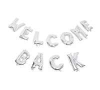TOPPERFUN 1juego Globos De Bienvenida De Vuelta Al Cole Decoraciones Creativas Para Fiestas Escolares De Globos De Diseño Welcome Back Perfectos Para Aulas y Fotografía