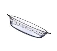 TOPPERFUN 1pieza Plato de Vidrio para Microondas y Horno Resistente al Calor Transparente sin Ajustes para Servir y Hornear Casa