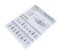 TOPPERFUN 1pieza Póster De Acordes De Trompeta Para Principiantes Gráfico De Referencia De Acordes Diseño Sencillo y Fácil De Entender Para Aprender Música y Teoría Básica