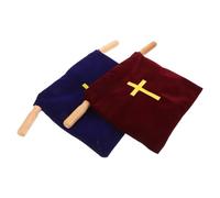 TOPPERFUN 2 Bolsas De Dedicación Bordadas Con Asas Para Ofrendas De Iglesia Para La Santa Comunión Cristianas Para Comuniones Bautizos Y Bodas
