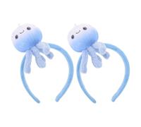 TOPPERFUN 2 Diademas de Medusa Azul para Disfraz de Animal del Océano, Accesorios de Disfraces de Animales Material de Tela y Plástico para Cosplay y Fiestas Temáticas