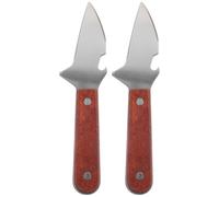 TOPPERFUN 2 Piezas Abridor de Ostras de Acero Inoxidable Multiusos | Ligero y Compacto, Resistente al Óxido, para Ostras y Mariscos, Cuchillo de Cocina