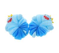 TOPPERFUN 2 Piezas Balones de Baño Forma de Tiburón Esponja Corporal de Malla Accesorios de Baño de Dibujos Animados para Ducha Infantil