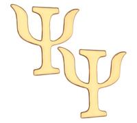 TOPPERFUN 2 piezas broche vintage de psicología letras de aleación para ropa suéteres y sombreros alfileres de solapa para hombres y mujeres