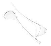 TOPPERFUN 2 Piezas Cucharón de Cocina Mango Largo y Forma Única, Fabricado en PC Transparente Resistente y Duradero, Adecuado para Cocinar en Casa y Fiestas de Cóctel