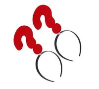 TOPPERFUN 2 Piezas Diadema Creativa de Cuestionario para Fiesta y Fotografía Accesorio Divertido y Original para Mujeres Diseño Adorable y Único para Eventos y