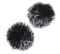 TOPPERFUN 2 Piezas Funda De Micrófono Prueba De Viento Negro Protector De Micrófono Clip Para Grabación y Transmisión