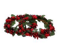 TOPPERFUN 2 Piezas Guirnalda de Bayas Navideñas Textura Realista, Material de Hierro y Seda, Decoración para Bodas y Fiestas en Casa, Nunca se Marchita