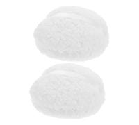 TOPPERFUN 2 Piezas Oversized Body Powder Puff Soft Plush Washable Dusting Applicator Lightweight Portable For Full Body And Travel Use